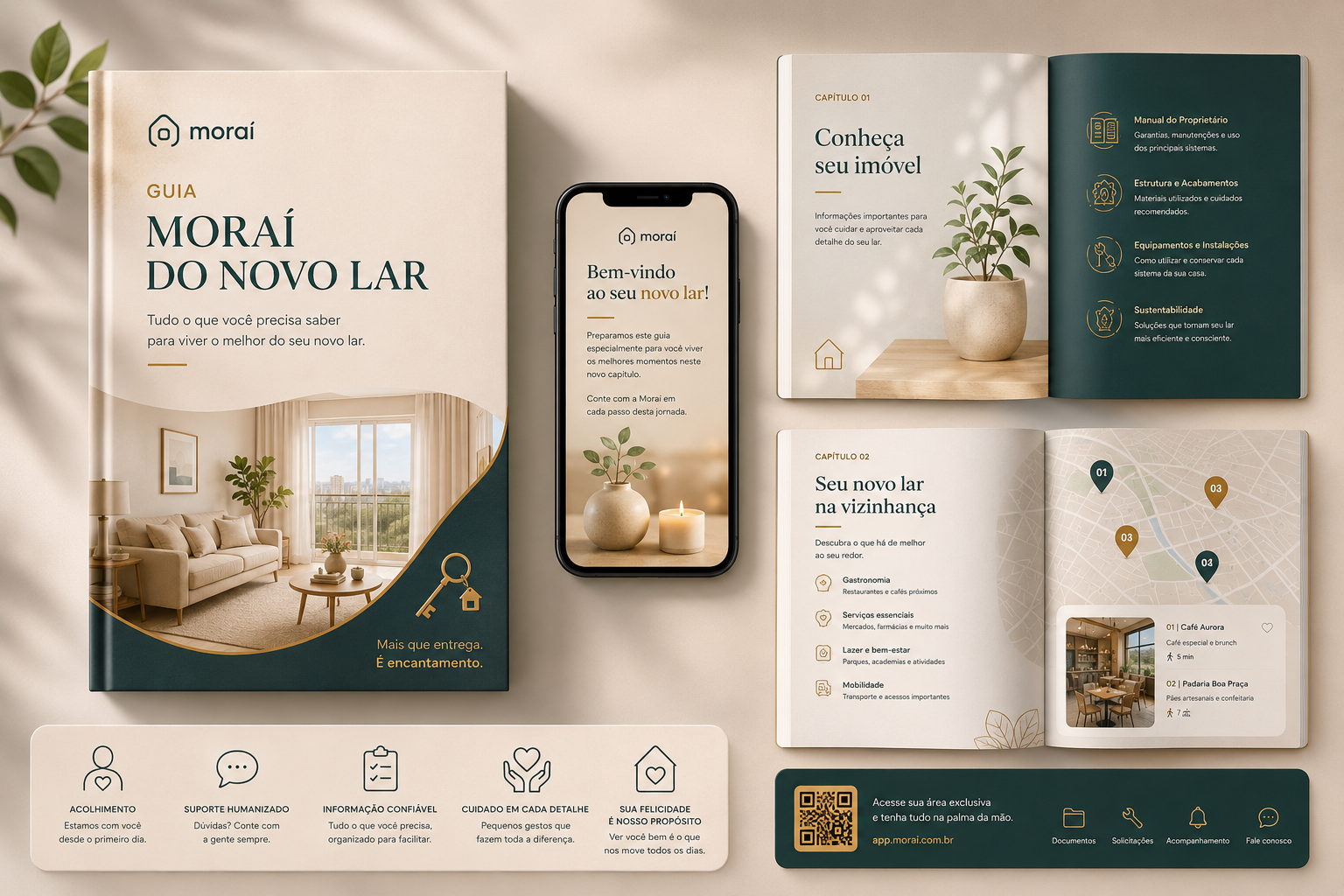 Mockup do Guia Moraí do Novo Lar