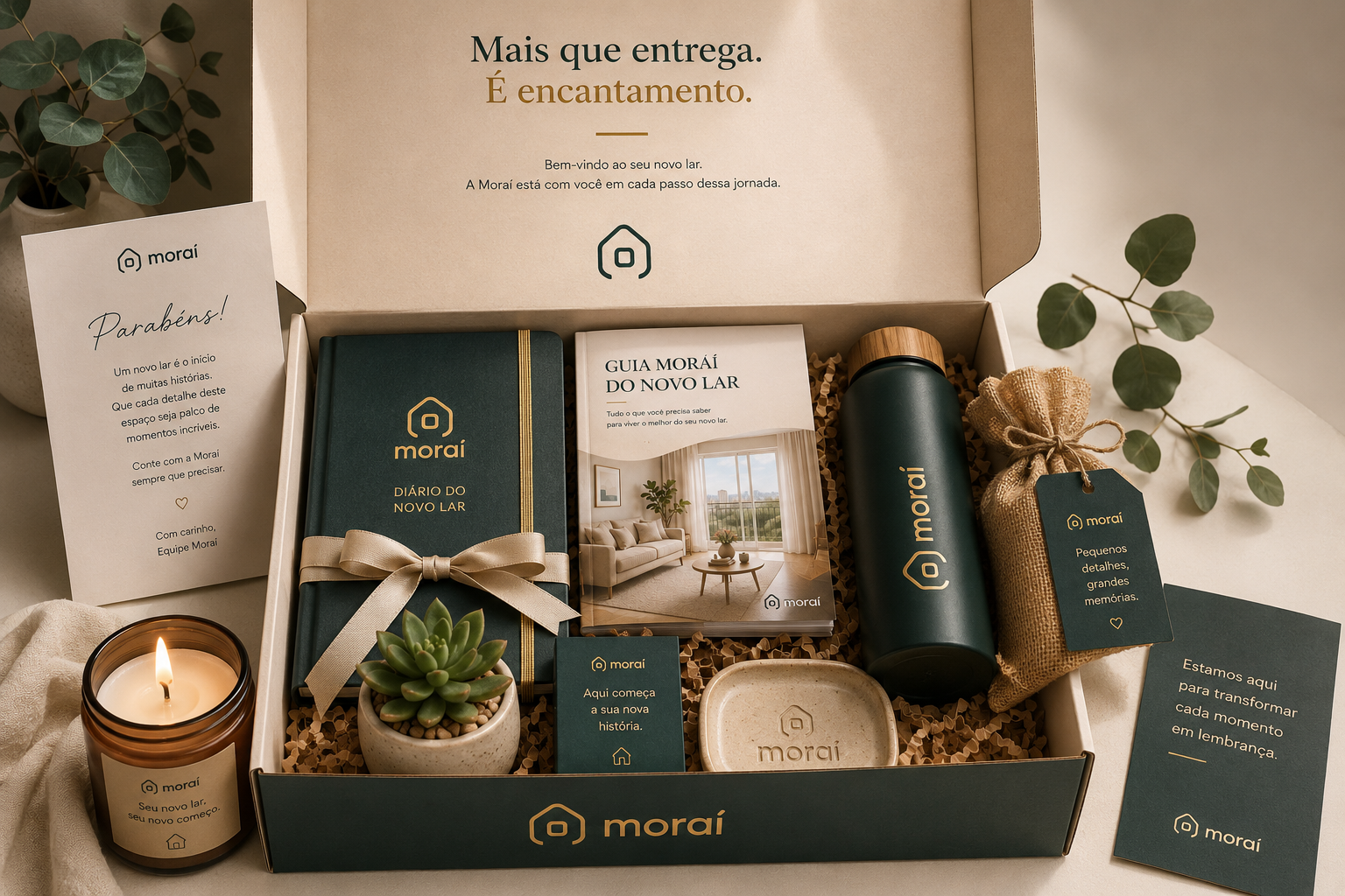 Kit Moraí de boas-vindas para o novo lar