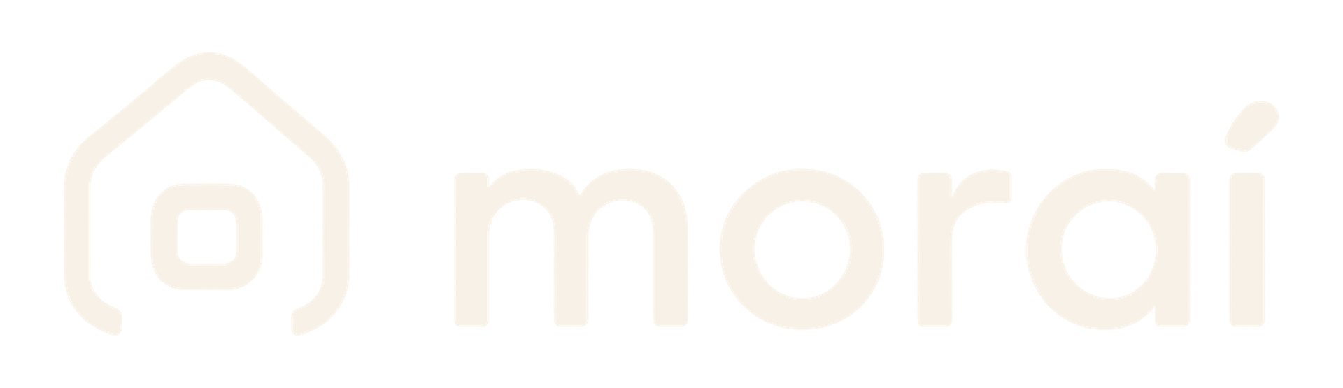 Logotipo da Moraí em versão negativa